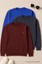 Men's Basic Comfortable Casual Loose 3-Piece Sweatshirt