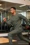 Men's Sporty Khaki Two-Piece Tracksuit Set - 3