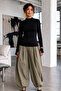 Women's Slim Cut Viscose Casual Black Blouse - 3