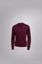 Men's Casual V-Neck Burgundy Knitwear Sweater - 6