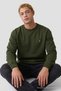 Khaki Oversize Cotton Men's Sweatshirt - 3