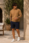 Knitted Long Sleeve Caramel Men's Sweatshirt - 4