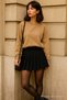 Women's Crew Neck Winter Oversized Mink Sweater - 7