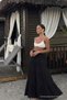 Women's Comfort Fit Basic Black Long Flared Skirt - 2
