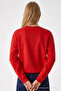 Women's Chiacago Bear Print Red Sweatshirt - 6