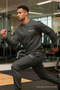 Men's Sporty Smoked Double Tracksuit Set - 3