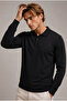 Men's Daily Comfort Acrylic Black Sweater - 2