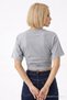 Women's Fashion Slim Fit Gray Crop T-Shirt - 6
