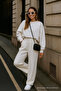 Women's Wide Leg Loose White Palazzo Pants - 4
