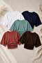 Women's Bat Sleeve Summer 5-Piece Crop Blouse