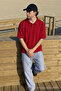 Men's Casual Comfortable Red Polo Collar T-Shirt - 4