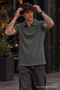 Men's 100% Cotton Smoked Polo Neck T-Shirt - 3