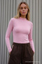Women's Waist-Fitted Gabardine Textured Pink Blouse