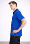 Men's Cotton Pack Casual Blue Polo Neck T-Shirt - 5