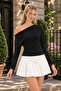 Women's Boat Neck Basic Slim Blouse 3-Piece Set - 6