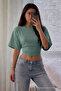 Women's Body-Fitting Wide Sleeve Blouse - 2