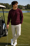 Burgundy Embroidered Standard Men's Sweatshirt - 5
