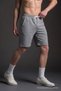 Men's Elastic Summer Comfort Gray Shorts - 5