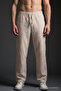 Men's Casual Wide Leg 3-Piece Linen Trousers - 2