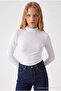 Women's Half Turtleneck Basic 3-Piece Blouse - 2
