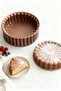 Thick Cast Cake Mold Beaded Edge Copper 25.5 cm Diameter Non-Stick Bundt Pastry Mold with Whisk as a Gift - 2