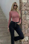 Women's Premium Casual Powder Tight Blouse - 3