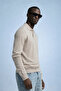 Men's Trend Casual Cream Knitwear Sweater - 2