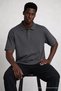 Men's Short Sleeve Loose Fit Smoked Polo Collar T-Shirt - 4