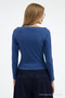 Women's Boat Neck Basic Slim 3-Piece Blouse - 5