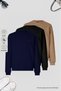Men's Basic Crew Neck Loose 3-Piece Sweatshirt