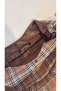 Chocolate Plaid Pattern Bag / Chocolate Plaid Pattern Shoulder Bag (28*49) - 5