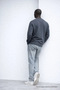 Men's Embroidered Shiny Smoked Sweatshirt - 6