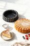 Thick Cast Cake Mold with Beaded Edge Black 25.5 cm Diameter Non-Stick Bundt Cake Mold with Whisk as a Gift - 2