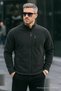 Men's Zippered Winter Loose Smoked Fleece Jacket - 2