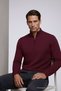 Men's Winter Loose Trendy Burgundy Knit Sweater - 7