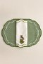 4 Piece Pastoral Horse Embroidered Tableware Set for 2 People (2 American Placemats 45X30 + 2 Napkins 30X30) - 3