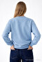 Women's Live İn Love Printed B.Mavi Sweatshirt - 6