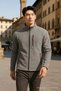 Men's Winter Casual Thick Gray Fleece - 4