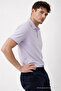 Men's Casual Loose Gray Polo Collar T-Shirt - 5