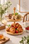 2-Tier Stand / Presentation Rack with Bamboo Marble Legs