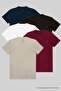 Men's 5-Pack Crew Neck Casual T-Shirt