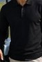 Men's Molded Knitted Urban Black Sweater - 6