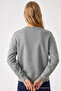 Women's Sorry Chest Printed Gray Sweatshirt - 6