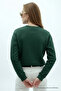 Women's Teddy Bear Print Red Green Relax Sweatshirt - 6