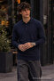 Men's Soft Polo Collar 3-Piece Knit Sweater - 4
