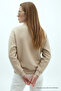 Women's Star Europe Printed Cream Sweatshirt - 6