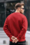 Men's Usa Print Comfort Red Sweatshirt - 6