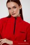 Women's Red Fleece Half Zipper Outdoor Fleece Jacket Tactical Flecee - 2