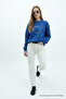 Women's Star Europe Printed Blue Sweatshirt - 3