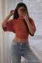 Women's Bat Sleeve Summer 5-Piece Crop Blouse - 7